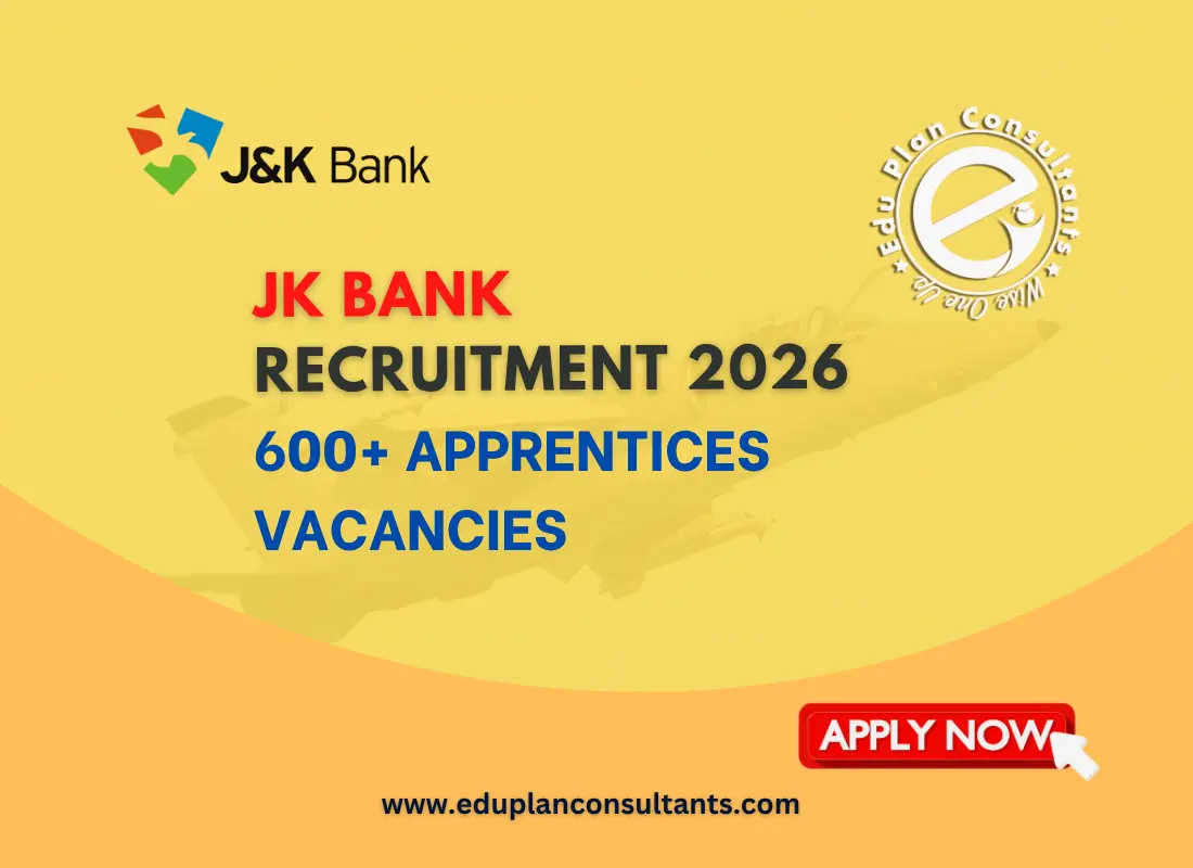 Edu Plan Consultants - J&K Bank Apprentice Recruitment 2026 | Apply Online for 614 Posts