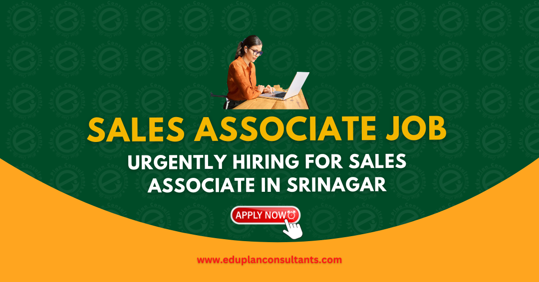 Edu Plan Consultants - Sales Associate Job in Srinagar | Premium Kids Store Hiring at Minylo Kids