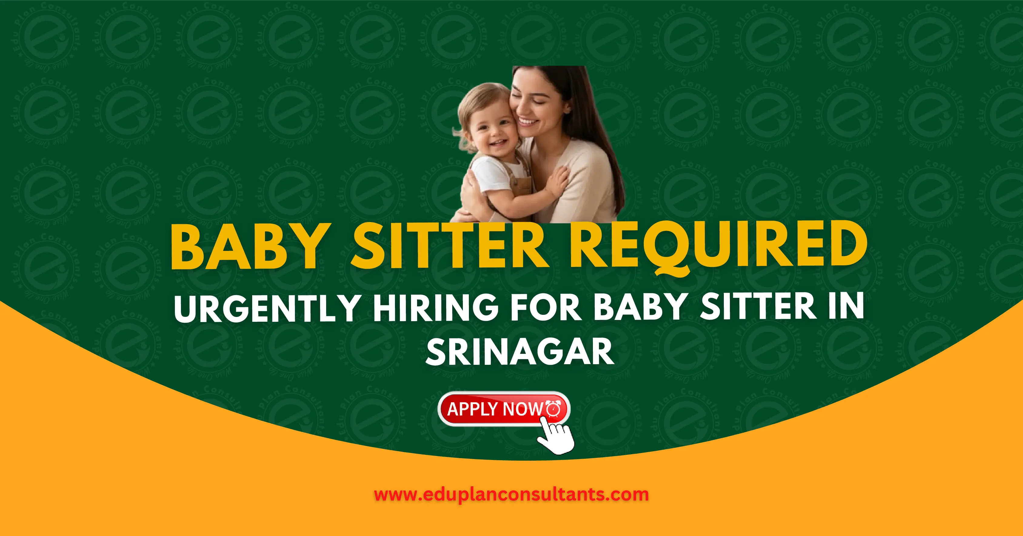 Edu Plan Consultants - Babysitter Job Opening in Tulsi Bagh – Day Shift (8 AM to 4 PM)