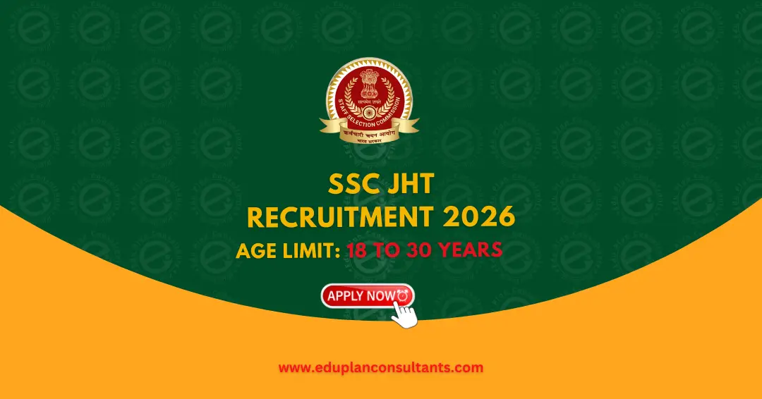 Edu Plan Consultants - SSC JHT Recruitment 2026 | 84 Junior Hindi Translator Vacancies | Apply Online